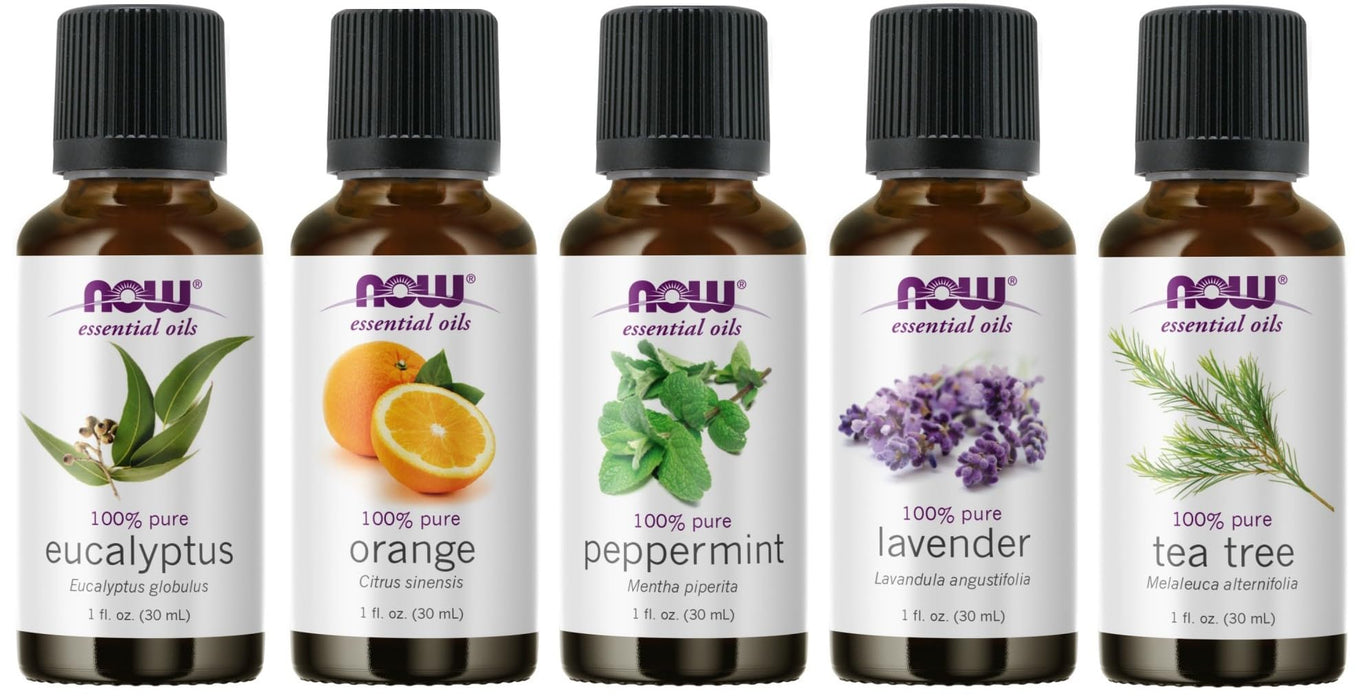 Now Foods Essential Oil, 5-Pack Variety Sampler, 1 Ounce