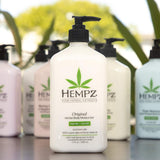 Hempz Original, Natural Hemp Seed Oil Body Moisturizer with Shea Butter & Ginseng, Pure Herbal Skin Lotion for Dryness, Nourishing Vegan Cream, Floral and Banana, 17 Fl Oz, 2 Pack