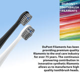 Flossing Toothbrush Head Replacement, 3 Count, Compatible with Water-pik Sonic Fusion / 2.0 SF-01, SF-02, SF03 & SF-04 Tooth-Brush and Water Flosser Combo Brush Heads (Full Size, White)