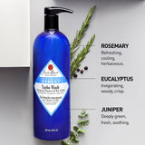 Jack Black Turbo Wash Energizing Cleanser for Hair & Body, 10 Fl Oz