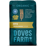 DOVES FARM Organic Rye Wholemeal Flour | Stoneground Ancient Grain Flour | for Breads, cakes & Biscuits Baking | High in Fiber | Imported from UK | 35.27 Oz (1kg)