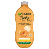 GARNIER Summer Body Gradual Tan Moisturiser Light, For A Radiant Sun Kissed Glow, Suitable For Face & Body, 24 Hour Hydration & A Natural Even Tan, Fast Absorption, Vegan Formula, 400ml