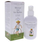 L'Erbolario Shower Gel For Babies - Extremely Delicate Cleansing Base - Ideal For Children’s Sensitive Skin - Enriched With Rice Proteins - Made With Protective And Softening Extracts - 6.7 Oz