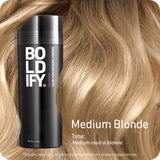 BOLDIFY Hair Fibers (56g) Fill In Fine and Thinning Hair for an Instantly Thicker & Fuller Look - Best Value & Superior Formula -14 Shades for Women & Men - MEDIUM BLONDE