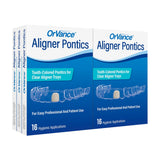 OrVance Aligner Pontics | Temporary Tooth Replacement for Aligner Trays and Retainers during Orthodontic Treatment (Value Size)