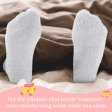 3 Pairs Aloe Socks Moisturizing Spa Socks Infused Socks Gel Sleeping Fuzzy Socks Dry Feet Socks Non Slip Lotion Socks for Women Men Repairing Softening Dry Cracked Feet Skins (Pink, Blue, Gray)