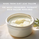 TRADITIONAL NUTRIENTS Whipped Tallow Face Moisturizer 100% Grass Fed Non-Greasy Nourishing Suet Beef Tallow Cream for Sensitive Skin - 4oz