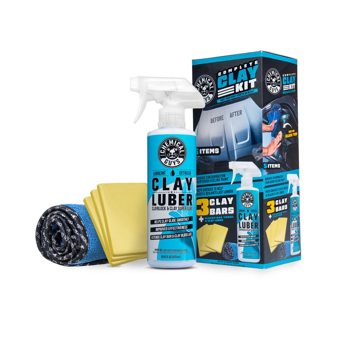Chemical Guys Complete Clay Kit, Paint Restoration Kit for Cars, Trucks, SUVs, & More