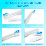 TANG ZHAN Sensitive Replacement Electric Replacement Toothbrush Heads (4 Count)