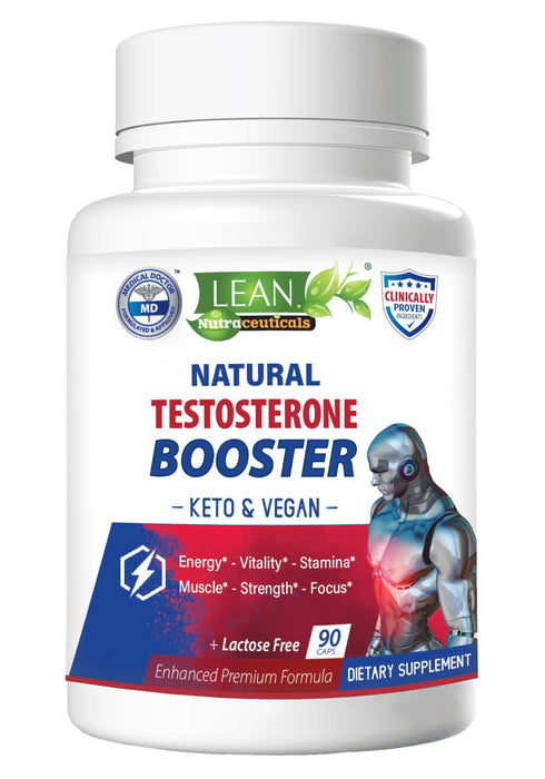 Testosterone Booster for Men, Keto Vegan, Total Male Test Supplement, Tongkat Ali Horney Goat Weed Tribulus Terrestris D Aspartic Acid Boron Plus Zinc DHEA, Enhance Max Mood Build Muscle Pills 90 Caps