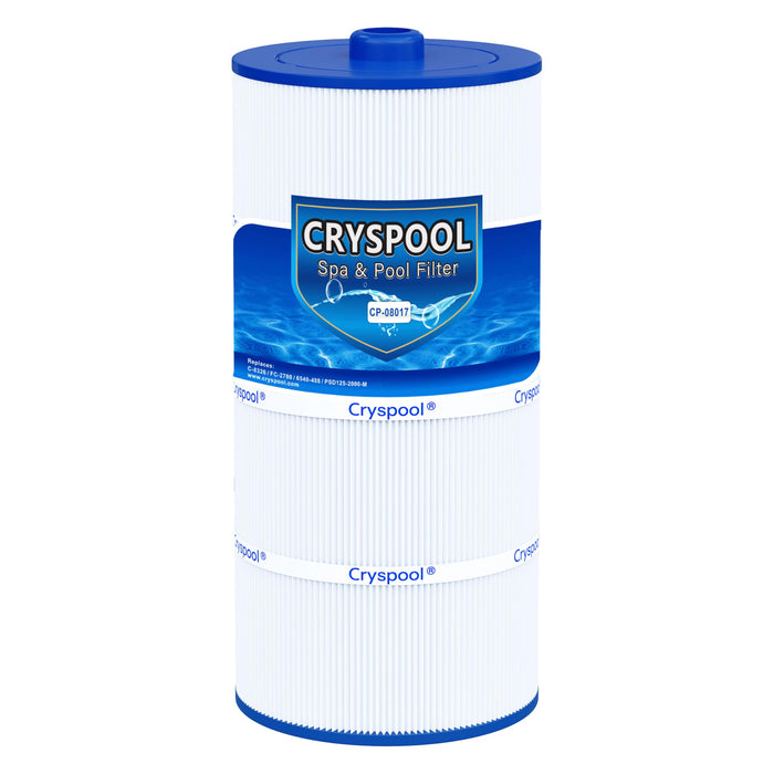 Cryspool® 08017 Filter Compatible with 6540-488, Sundance Double End 120, PSD125-2000, C-8326, FC-2780, Magnum SU125, 125 Sq. Ft Spa Filter Cartridge, 1 Pack