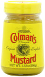 COLMAN'S Original English Prepared Mustard, 3.53-Ounce Jars (Pack of 6)