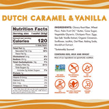 Rip Van Wafels Dutch Caramel & Vanilla Stroopwafels, Healthy Snacks, Non-GMO, Low Calorie, Low Sugar (3g), Office Snacks, Keto Friendly, 12 Count