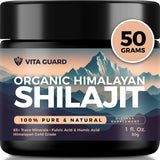 Himalayan Organic Shilajit Resin - 500mg Pure Shilajit Supplement with Over 85 Humic Acid, Enhances Metabolism & Immune System - 100 Servings, 50g.