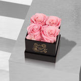 UFOREVER ROSES Preserved Roses in a Box Mothers Day Valentines Day Gifts for Her, Real Roses That Last a Year and More, Eternal Roses for Her, Christmas Day, Birthday, Anniversary Day (Small, Pink)