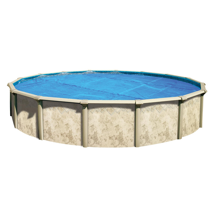 In The Swim 18' Premium Blue Round Solar Pool Cover 12 Mil for Solar Heating Above Ground Pools and Inground Pools