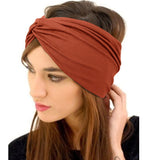 Jesries Wide Headbands for Women African Boho Large Turbans Black Elastic Knotted Head Wrap Lady Girl Leopard Big Sport Workout Hair Band Style2