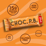 good! Snacks Vegan Chocolate Peanut Butter Protein Bar | Gluten-Free, Plant Based, Low Sugar, Kosher, Soy Free, Non GMO | 15g Protein (12 Bars)