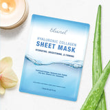 Ebanel 20 Pack Collagen Peptide Hydrating Face Masks, Instant Brightening Firming Anti Aging Face Sheet Masks, Moisturizing Spa Face Masks Skincare with Hyaluronic Acid, Vitamin C, Chamomile, Aloe