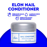 Elon Lanolin-Rich Nail Strengthener, Conditions Nails & Protects Cuticles, Recommended by Dermatologists & Podiatrists 3 Pack (7.5g jar)