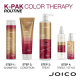 Joico K-PAK Color Therapy Luster Lock Instant Shine & Repair Treatment | For Color-Treated Hair | Boost Color Vibrancy | Repair Breakage | With Keratin & Argan Oil | 16.9 Fl Oz