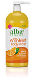 Alba Botanica Very Emollient Body Wash, Island Citrus, 32 Oz