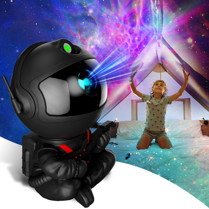 Astronaut Galaxy Projector, Star Projector Galaxy Light, Night Light for Kids, Nebula Ceiling LED Lamp, Room Decor, with Timer and Remote, Gifts for Christmas, Valentine's Day, Birthdays