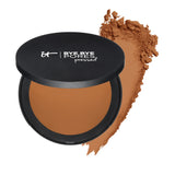 IT Cosmetics Bye Bye Pores Pressed Finishing Powder - Universal Rich/Tan Shade - Contains Anti-Aging Peptides, Hydrolyzed Collagen & Antioxidants - 0.31 oz