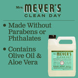 Mrs. Meyer's Clean Day Hand Soap Refill, Basil, 33 Fl. Oz (Pack of 2)