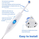 Replacement Hose and Handle Parts Compatible with Waterpik Water Flosser WP-100 WP-300 WP-660 WP-900 Series Oral Irrigator, Plastic Handle, Oral Hygiene Accessories (Slide Switch)