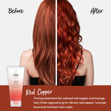 Four Reasons Color Mask - Red Copper - (27 Colors) Toning Treatment, Color Depositing Conditioner, Tone & Enhance Color-Treated Hair - Semi Permanent Hair Dye, Vegan and Cruelty-Free, 6.76 fl oz