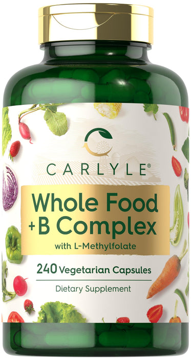 Carlyle Whole Food Multivitamin with B Complex | 240 Capsules | Vegetarian, Non-GMO & Gluten Free