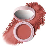 Mally Beauty Bulletproof Powder Blush - Power Peach - Long-Lasting Flush of Color - Compact Blush Powder Makeup - Matte Finish