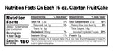 Claxton Fruit Cake - 3-1 Lb. - Holiday Pack - Regular Recipe