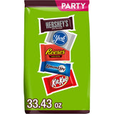 Hershey Assorted Chocolate Flavored Snack Size, Halloween Candy Party Pack, 33.43 oz