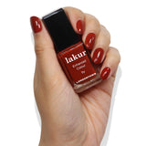 LONDONTOWN Rich Red-Brown Glossy Nail Polish, Woodstock lakur, Vegan Chip-Resistant Long-Lasting Nail Lacquer, 40 fl oz