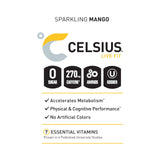 CELSIUS ESSENTIALS, Sparkling Mango Tango, Performance Energy Drink 16 Fl Oz (Pack of 12)