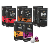 Peet's Coffee, Dark Roast Espresso Capsules, 80 Count Variety Pack (8 Boxes of 10 Espresso Pods)