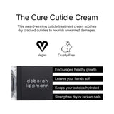 Deborah Lippmann The Cure Ultra Nourishing Cuticle Repair Cream | Hydrating Nail Care | No Soaking, No Peeling, No Nipping | 0.34 Oz