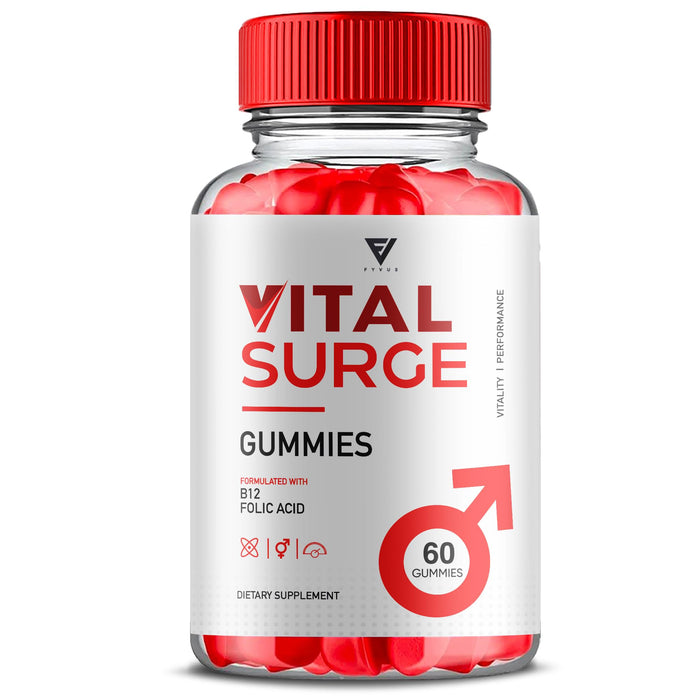 Vital Surge Gummies, Vital Surge Gummies Max Strength Vitamin Support Supplement, VitalSurge Advanced Health Wellness Support Formula Gummies (60 Gummies)