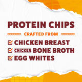 WILDE Chicken & Waffles Protein Chips, Thin and Crispy, High Protein, Keto, Made with Real Ingredients, 1.34oz Bags (Pack of 8)