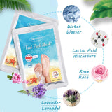 Skymore 2 Pairs Exfoliating Foot Peel Mask, Peeling Off Calluses & Dead Skin,Repairs Rough Heels in 7 Days, Peel Mask for Men and Women