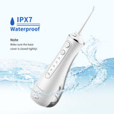 Sawgmore Cordless Water Flosser for Teeth, Portable Water Teeth Cleaner Picks with 4 DIY Cleaning Modes 4 Jet Tips, USB Rechargeable IPX7 Waterproof Dental Oral Irrigator for Travel and Home