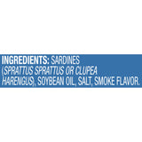 Chicken of the Sea Smoked Sardines in Oil, Wild Caught, 3.75-Ounce Cans (Pack of 18)