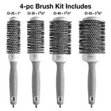 Olivia Garden Ceramic + Ion Round Thermal Hair Brush Set