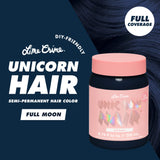 Lime Crime Full Coverage Unicorn Hair Dye, Full Moon - Damage-Free Semi-Permanent Hair Color Conditions & Moisturizes - Temporary Hair Tint Kit Has A Sugary Citrus Vanilla Scent - Vegan