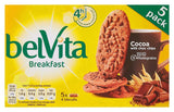 BELVITA Breakfast Biscuits with Cocoa with Choc Chips, 45 g (pack of 5)