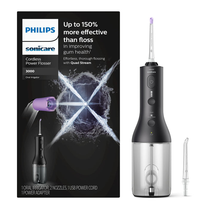 Philips Sonicare Cordless Power Flosser 3000 - Black