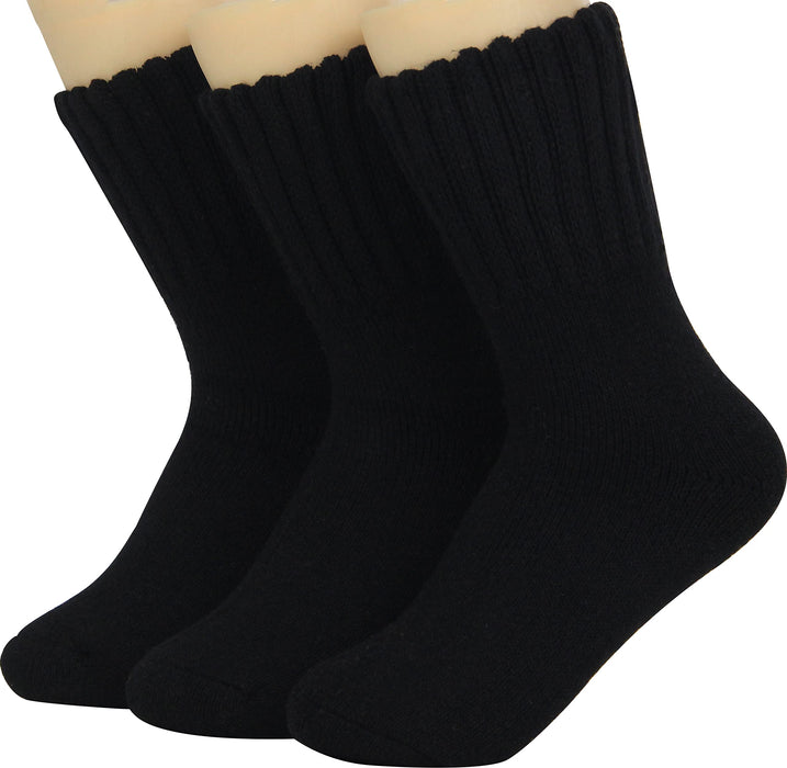 Weweya Womens Boot Socks Warm Winter Socks For Women Plush Cabin Socks Thermal Thick Wool Socks Soft Thick Socks Christmas Gift for Women Vintage Casual Socks Black