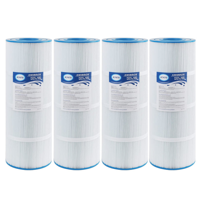 AmiBron C-7470 Pool Filter Cartridge Replaces Pentair CCP320,Pleatco PCC80-PAK4 PCC80,Clean and Clear Plus 320,Filbur FC-1976,R173573,178580, L:20" xOD:7", 4X80 sq.ft. 4 Pack